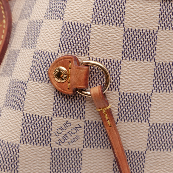 Pre-Loved Louis Vuitton Damier Azur Neverfull MM - Picture 10 of 11